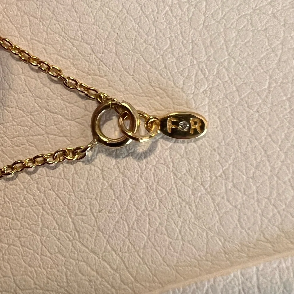 Freida Rothman Gold Geometric Necklace - Picture 4 of 6